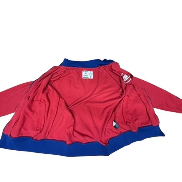 "CCM" Vintage RARE!! Montreal Canadians Zip Up Red,White & Blue Jacket SZ L MINT - Picture 4 of 12
